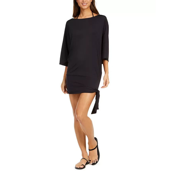 Michael Kors Classic Side Tie Cover-Up Black Size M Medium - Picture 1 of 4